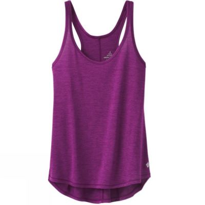 Top PrAna Revere Tank Mujer - Fucsia - Chile MDE645038